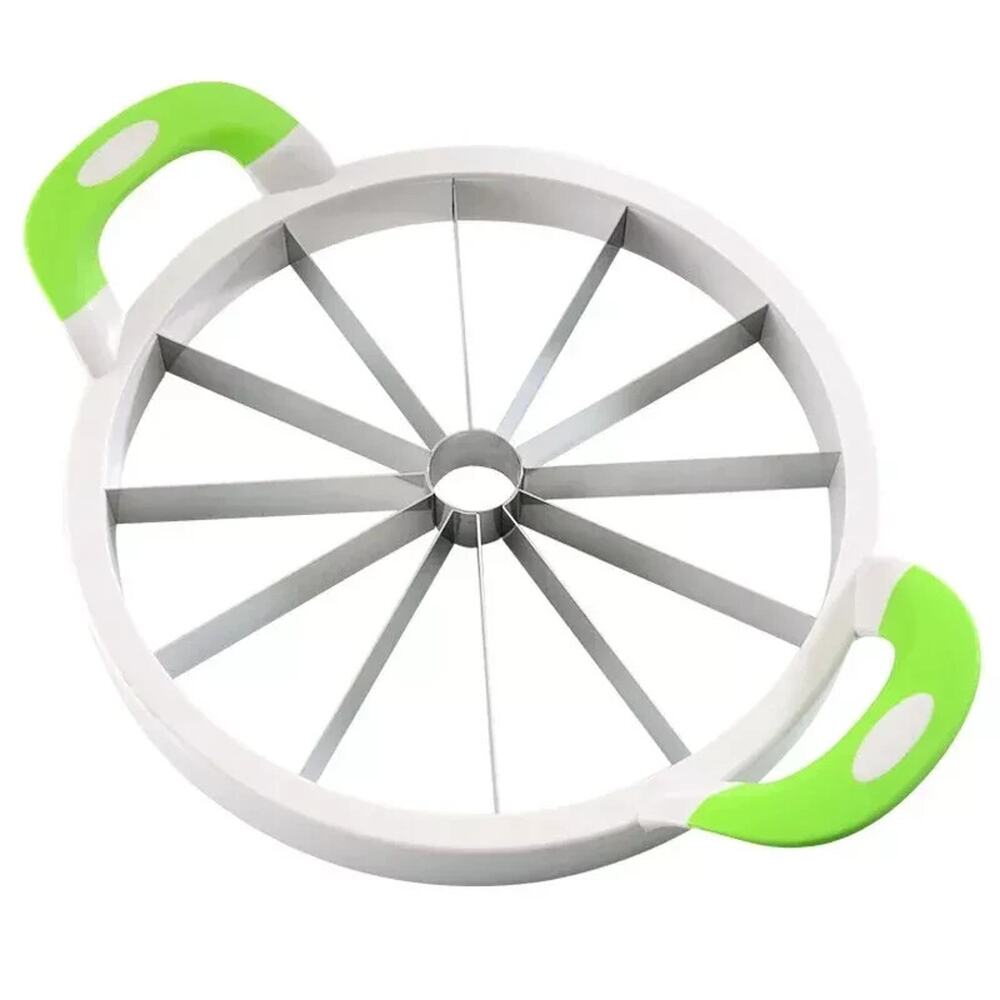 Watermelon Slicer Cutter Comfort Silicone Handle Home Stainless Still Blade - Picture 2 of 8